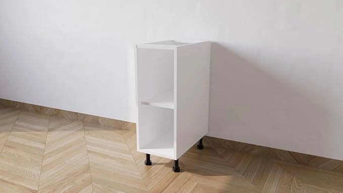 Mobile Base Da 30. Compreso Di Anta H 72 Cm L 30 Cm P 55.5 Cm Compresa Di Piedini 10 Cm colore Bianca