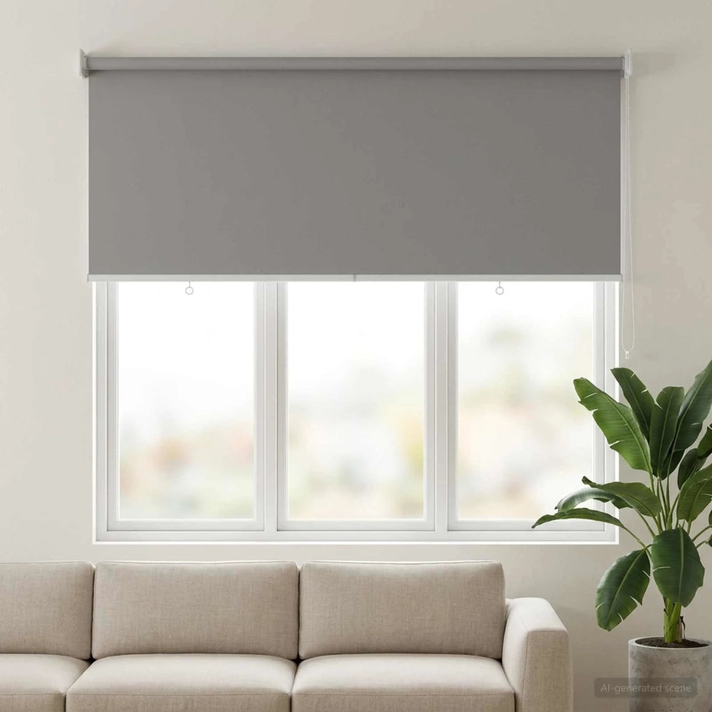 Voletta a rullo | Tenda a rullo con protezione UV Grigio Chiaro 120 x 140 cm