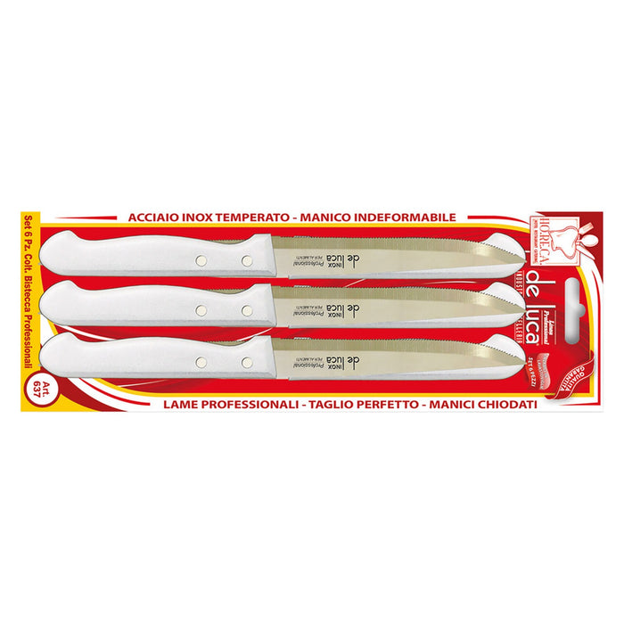 set coltelli da bistecca 6 pz cod:ferx.8020190nlm