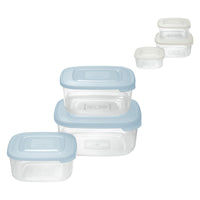 contenitore quadro in plastica set 'frigo box' acqua trasparente cod:ferx.8410910nlm