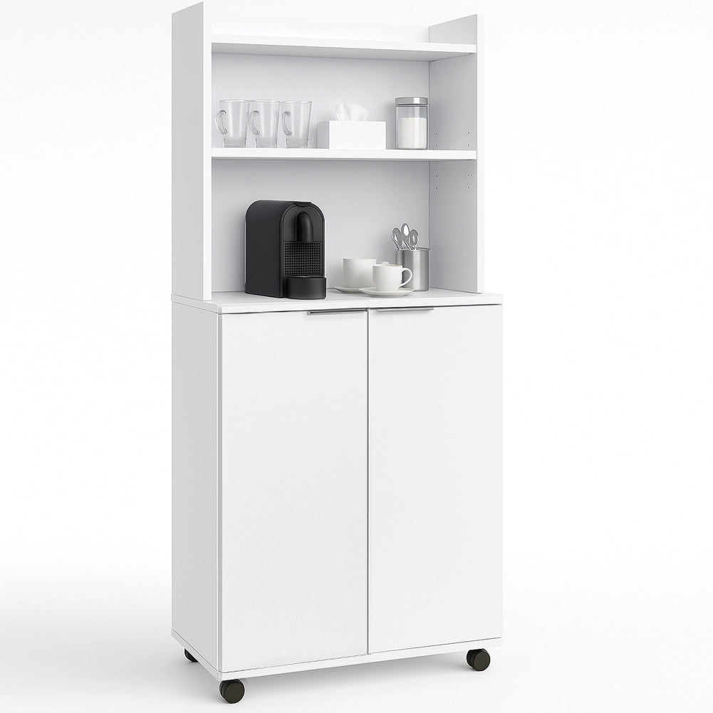 Mobile Stazione Coffee Angolo Bar Snack da Ufficio Credenza Multiuso per Caffè