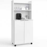 Mobile Stazione Coffee Angolo Bar Snack da Ufficio Credenza Multiuso per Caffè