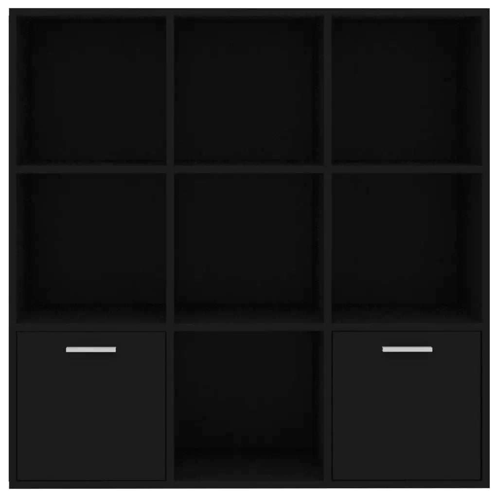 Libreria Nera 98x30x98 cm in Truciolato cod mxl 9587