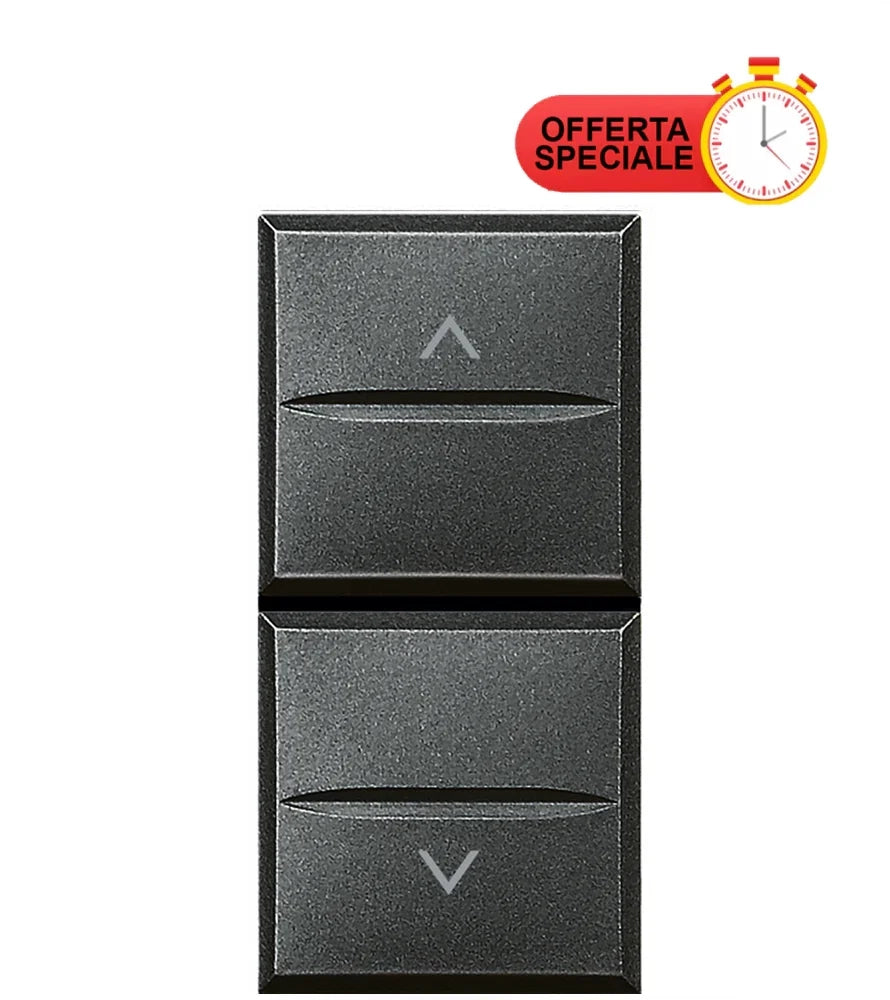 Bticino Axolute Commutatore Doppio Pulsante HS4027