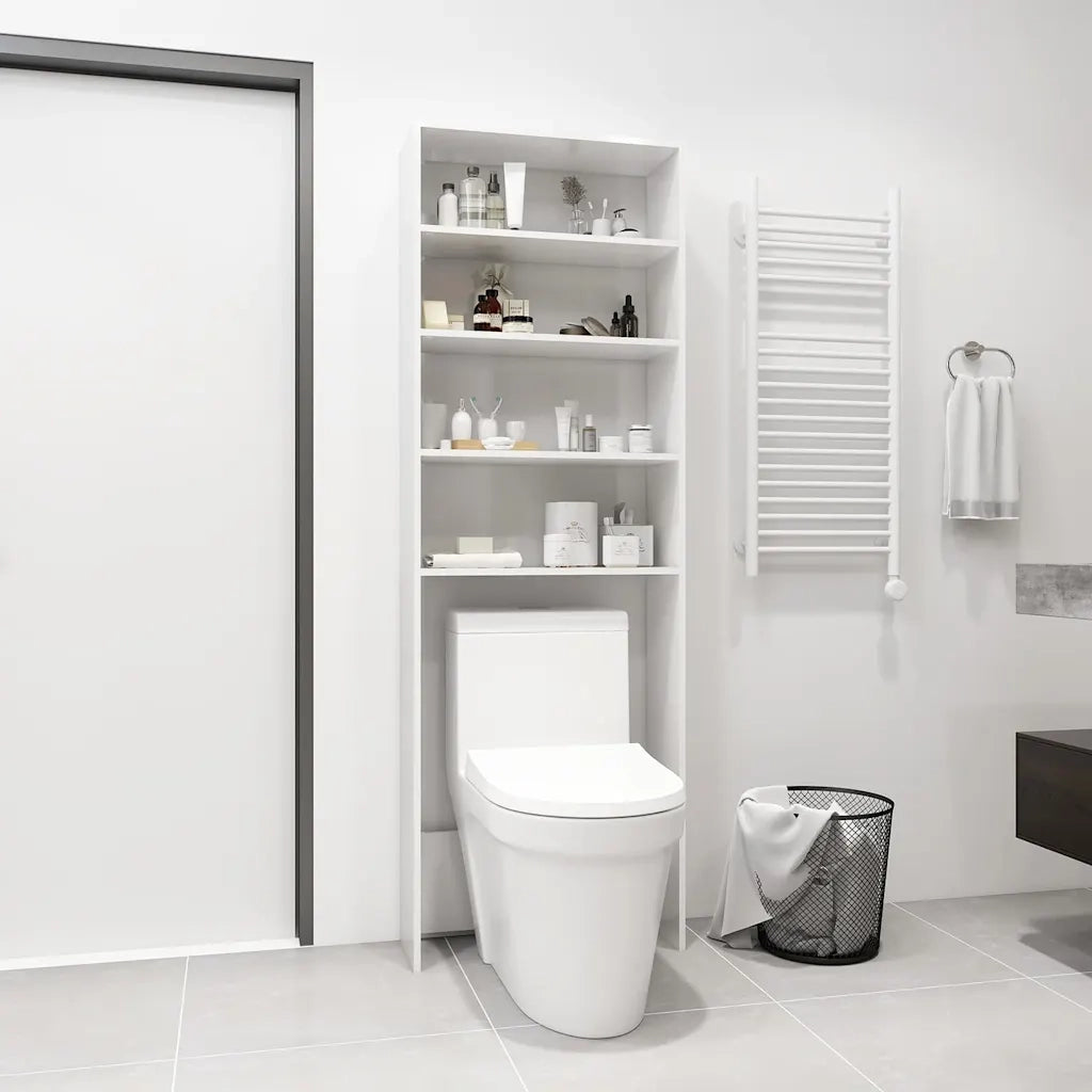 Mobile per Lavatrice Bianco Lucido 64x24x190 cm cod mxl 78704