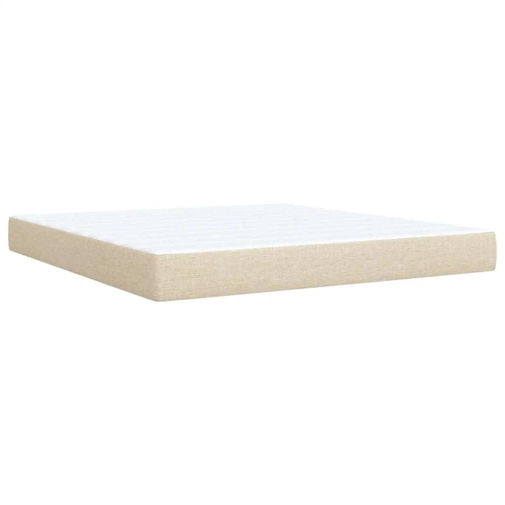 Letto con contenitore e materasso Crema 160 x 200 cm Velluto 3458635