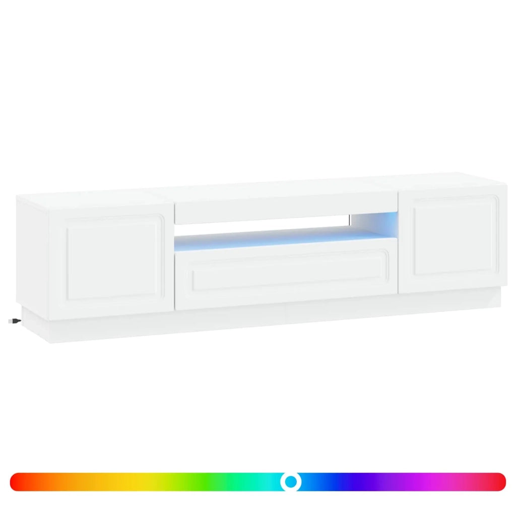 Mobile TV LED Bianco Legno ingegnerizzato 897785