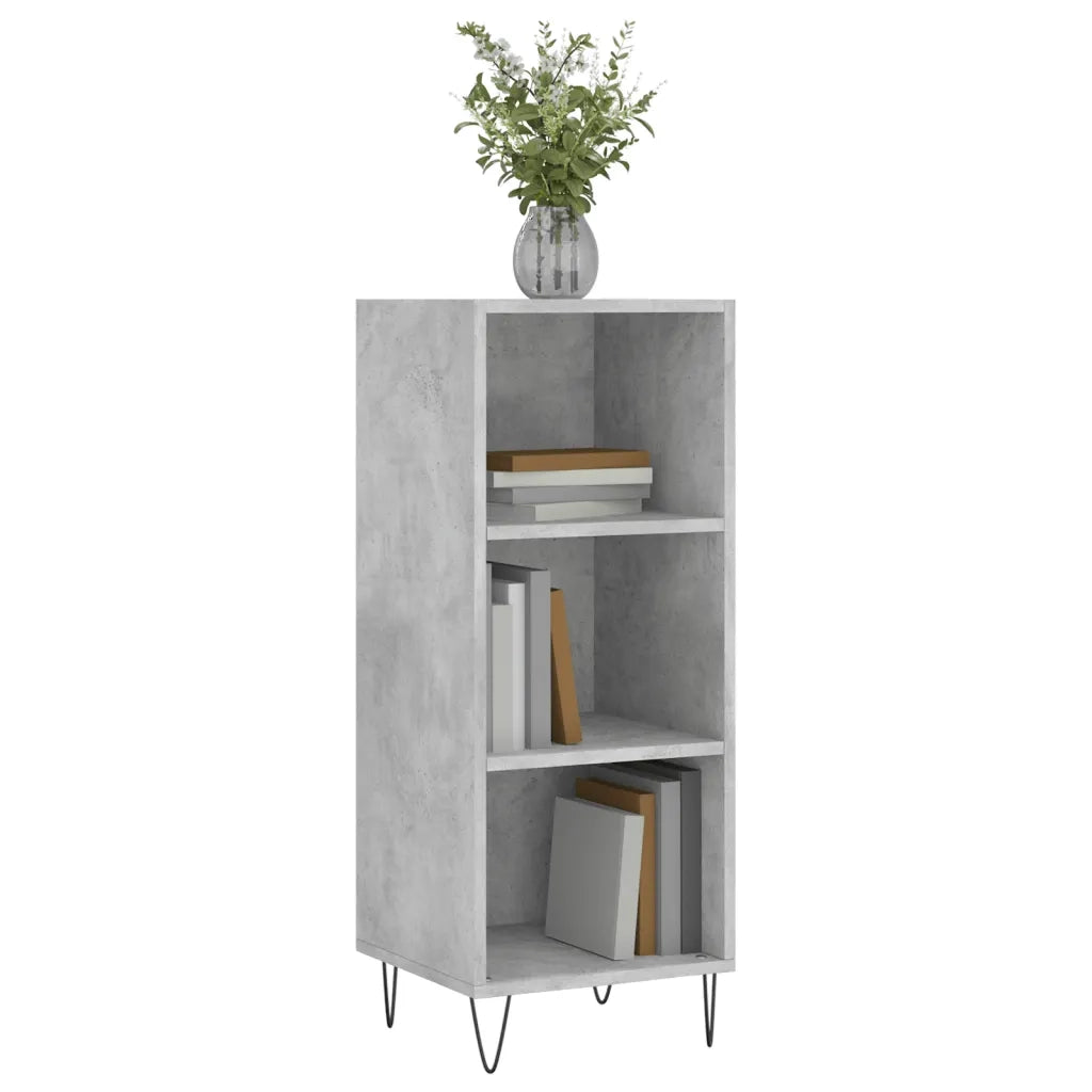 Credenza-Buffet-Armadio da cucina Grigio Cemento 34,5x32,5x90 cm in Legno Multistrato 942494
