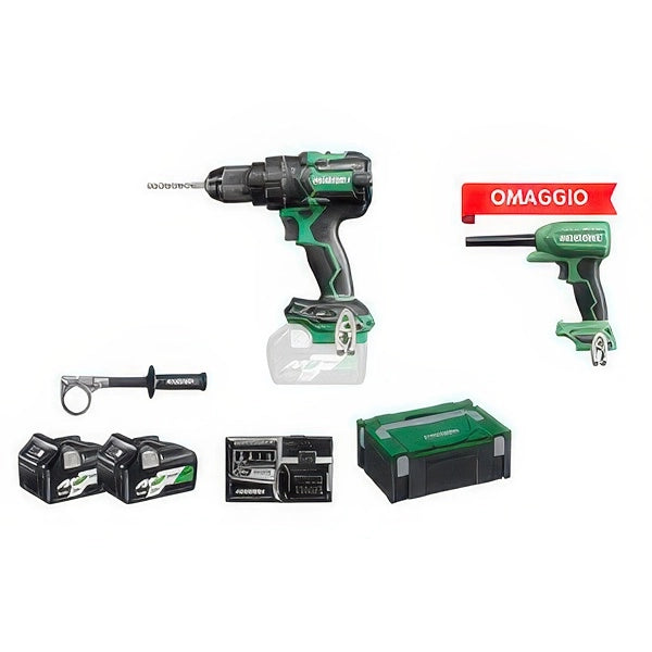 Trapano a Percussione HiKOKI DV36DC 36V Brushless 155 Nm con Soffiatore in Omaggio