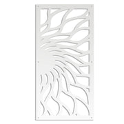 HOT SUN - Pannello in PVC traforato - Parasole Colore: bianco, Misura: 50x150 cm