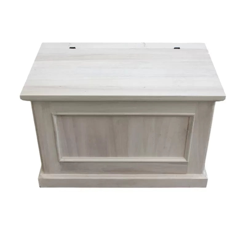 Cassapanca bifacciale in legno arte povera tinta noce l.78 x p.47 h.51 (2133) - Mobili 2G