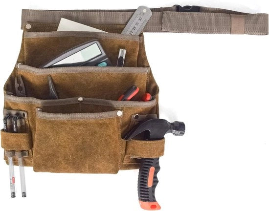Attrezzo per giardinaggio Borsa portatutto con regolazione della cintura Tasca professionale alta qualità 6 tasche