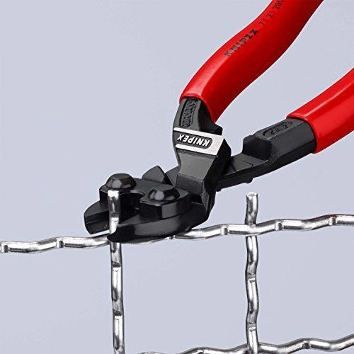 KNIPEX 71 21 200 CoBolt Tronciasquadre a Doppia Leva Testa Piegata 20° Impugnature Rivestite Colore Nero