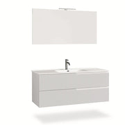 Mobile bagno composizione 4 pezzi L.121 P.46,5 H.190 cm VENERE colore bianco opaco