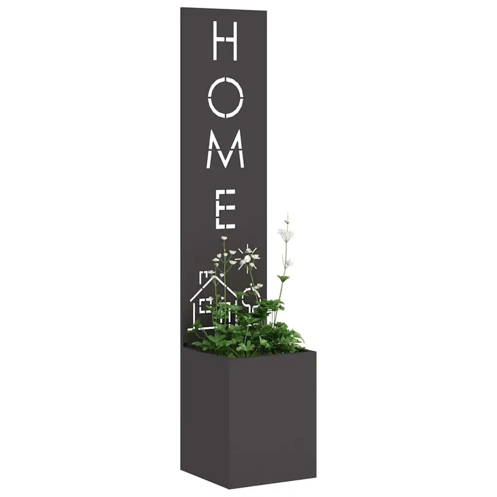 Schermo per privacy in giardino Traforo Nero 32 x 32 x 150 cm 876420