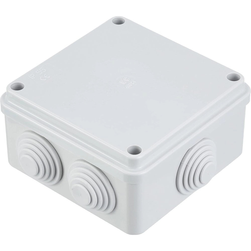 Cassetta derivazione l 100 x h 100 x p 50mm ip54 preforata quadrata