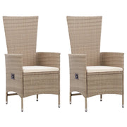Set Mobili da Pranzo per Giardino 3 pz | Set Salotto da Giardino Beige