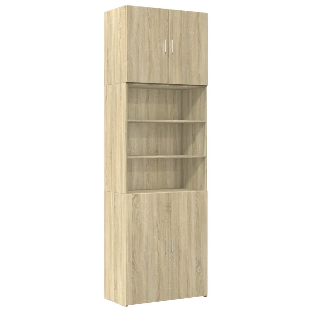 vidaXL Credenza Rovere Sonoma 80x42,5x249 cm in Legno Multistrato