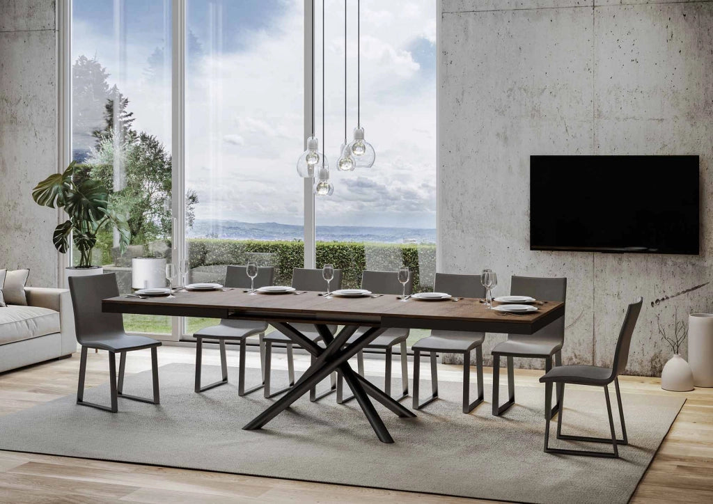 Tavolo Allungabile 160-264x90x80 cm Famas Evolution Noce