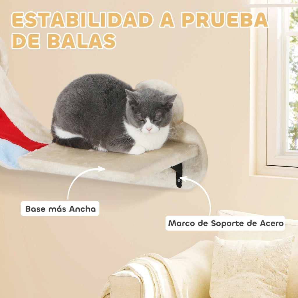 Gioco per Gatti con Piattaforme e Tiragraffi ¨C zephmum ¨C Beige