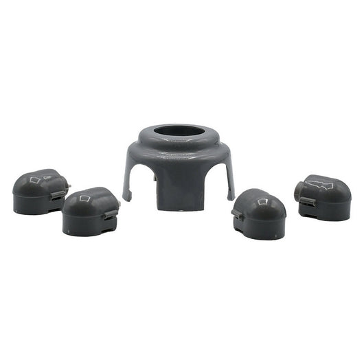 tappo terminale per piede appoggio con supporto centrale colonna cod:ferx.8032707nlm