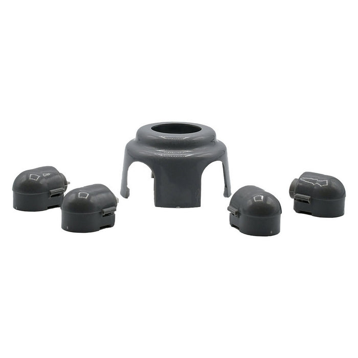 tappo terminale per piede appoggio con supporto centrale colonna cod:ferx.8032707nlm