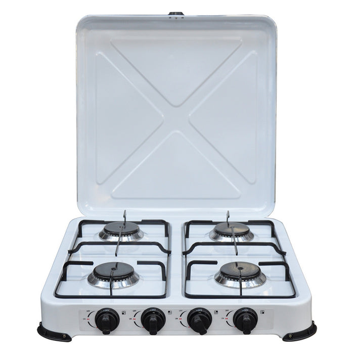 fornello 4 fuochi a gas gpl 'kasart' cm 49 x 50 x h.11 cod:ferx.8040226nlm