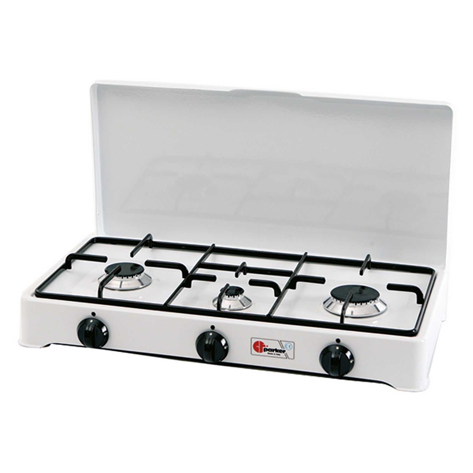 fornello a gas 3 fuochi mod. 5328 cgp - cm 58 x 28 x h 10 cod:ferx.804034nlm