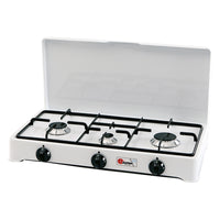 fornello a gas 3 fuochi mod. 5328 cgp - cm 58 x 28 x h 10 cod:ferx.804034nlm