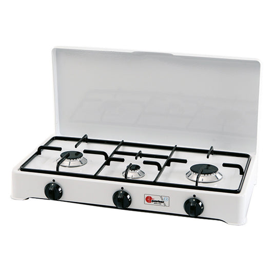 fornello a gas 3 fuochi mod. 5328 cgp - cm 58 x 28 x h 10 cod:ferx.804034nlm