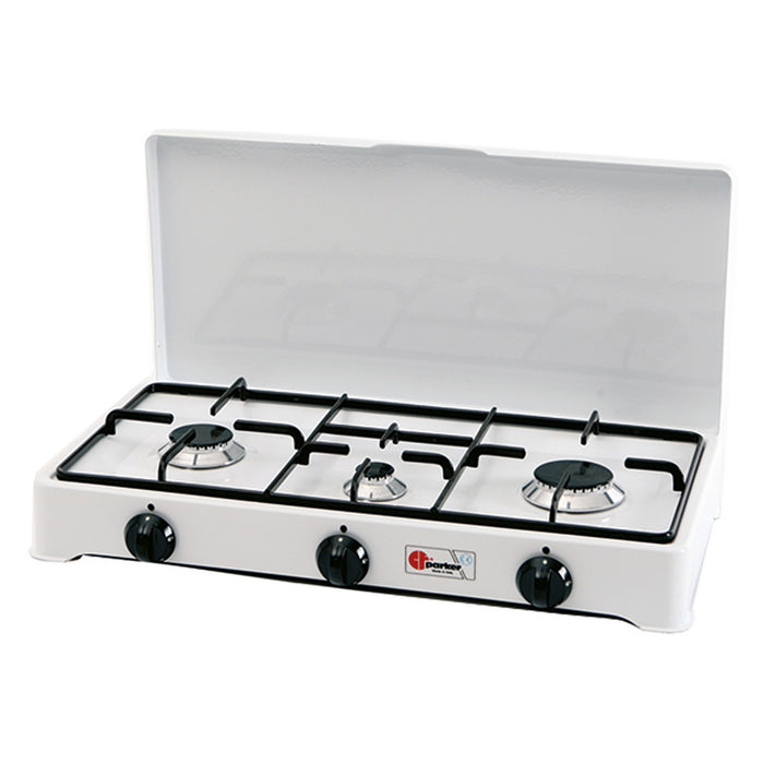 fornello a gas 3 fuochi mod. 5328 cgp - cm 58 x 28 x h 10 cod:ferx.804034nlm