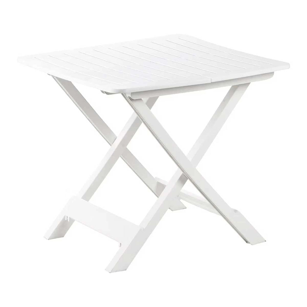 Tavolo Tevere Progarden Pp Bianco Cm 80X72 H.cm 70