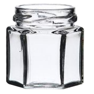 vaso vetro 'boccaccio' per alimenti tipo 'esagonal 45 ml - imbocc. ã˜ 43 mm cod:ferx.794160nlm