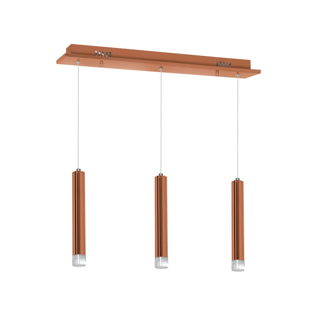 Lampadario a sospensione COPPER rame 3x5W LED 4000K