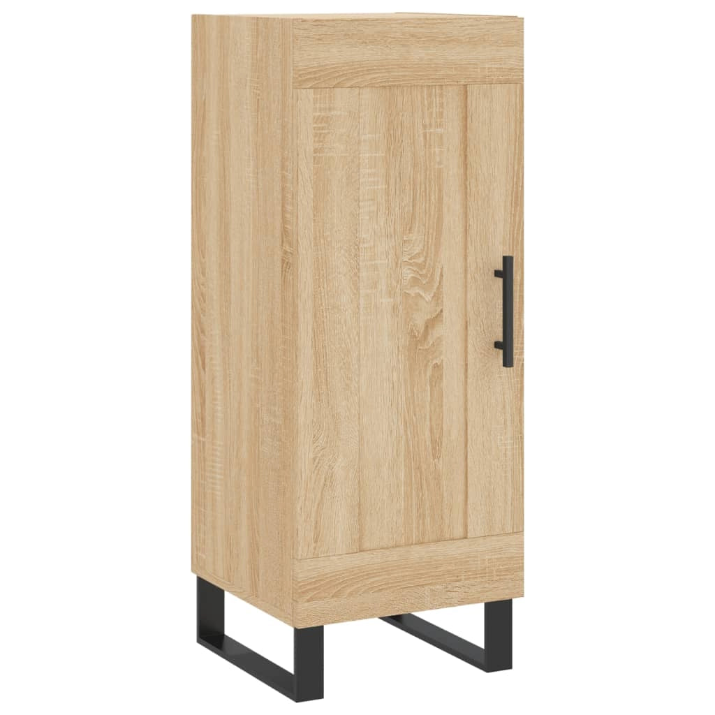 Buffet credenza cassettiera armadio mobile contenitore organizer cucina soggiorno salotto rovere Sonoma alto 34,5 x 34 x 180 cm legno ingegnerizzato marrone 02_0033963