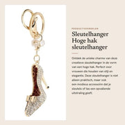 Accessorio per chiave per donna - Design alta moda - Acciaio inossidabile - Accessorio creativo per chiave - Bling bling - Ideale per le feste - Accessorio per borsa