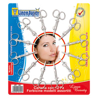 cartella forbici manicure cf. 12 pz cod:ferx.802462nlm