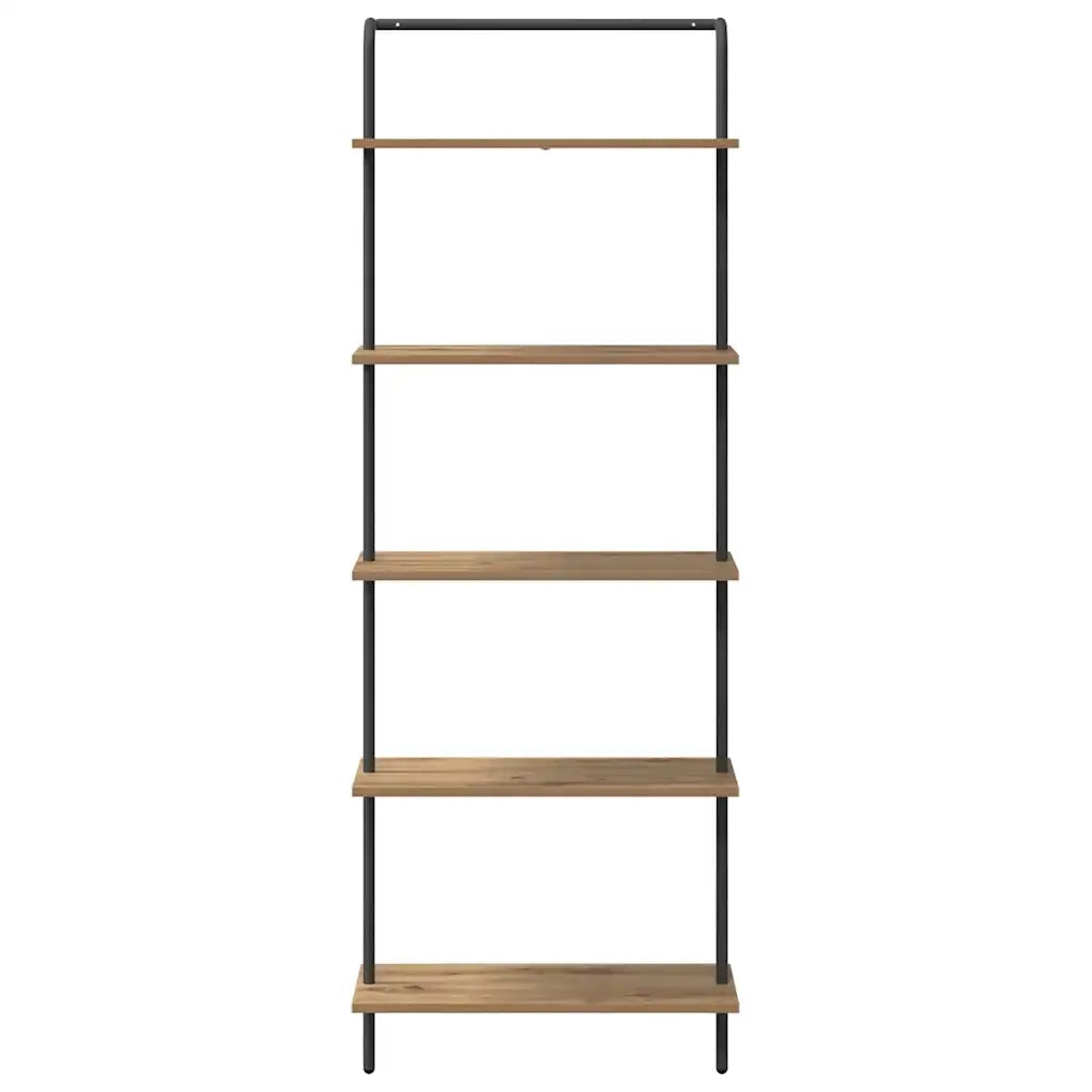 Libreria-Scaffale per Libri-Mobile di Stoccaggio Rovere artigianale 60 x 24 x 168 cm Legno multistrato