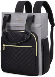 Borsa a Spalla 2 in 1 per Donna con Porta Laptop 15.6 Pollici, Borsa da Scuola e Viaggio, Impermeabile, per Università, Scuola e Viaggi