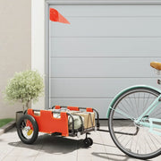 Rimorchio da Bici Arancione e Grigio Oxford e Ferro 94180