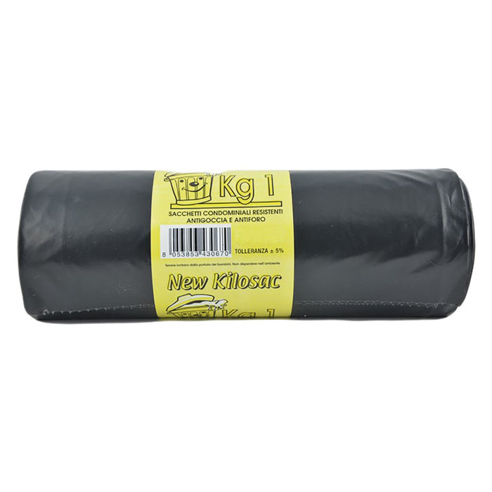 sacchi polietilene nettezza urbana 'pesanti' 120 x 130 nero - rt.1 kg cod:ferx.8035325nlm