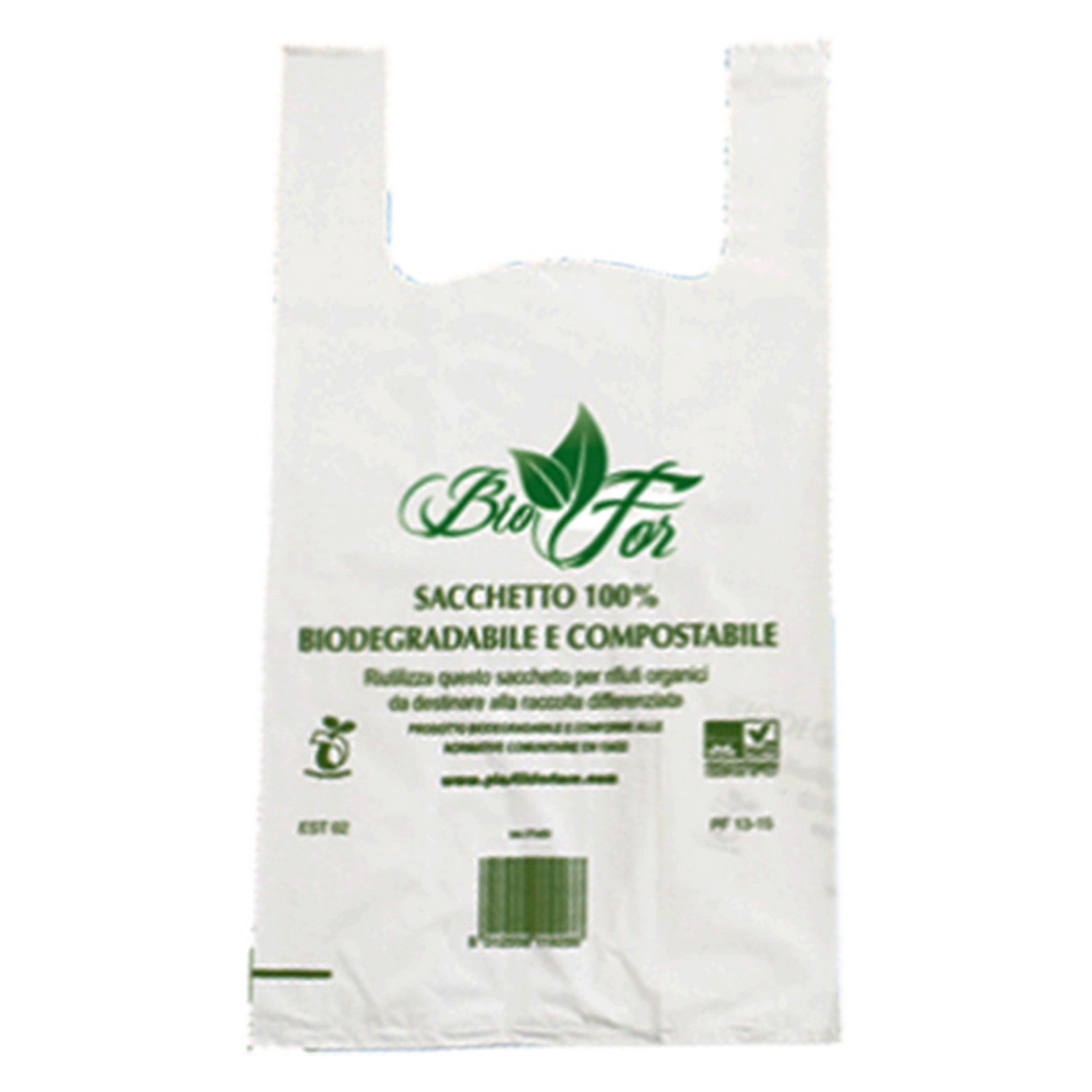 buste shopper compostabili maxi gr.12,5 - 30+20x60 cf.500 pz cod:ferx.8035356nlm