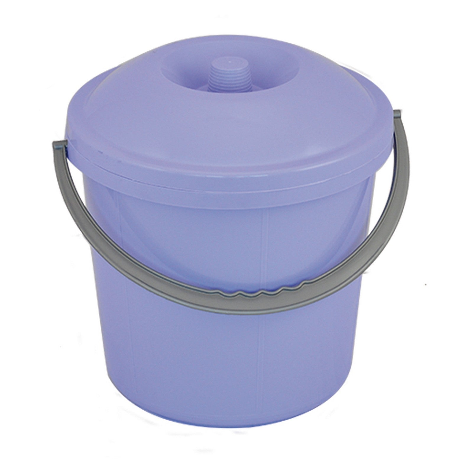 pattumiera con manico e coperchio lt. 15 - ø29 xh.32 cm. cod:ferx.803485nlm