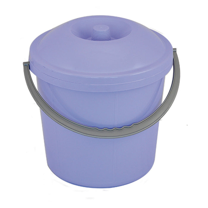 pattumiera con manico e coperchio lt. 15 - ø29 xh.32 cm. cod:ferx.803485nlm