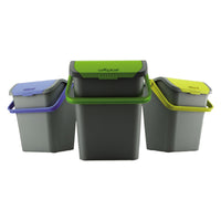 pattumiera per raccolta differenziata 'ecologic' 28 lt. - cm 38 x 36,5 x h 37 cod:ferx.8034420nlm