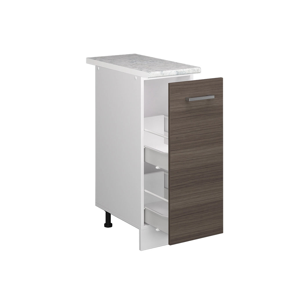 Vicco Base universale Grigio 30 cm con anta, con piano di lavoro