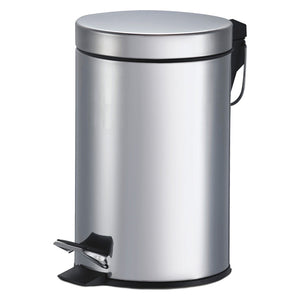 pattumiera tonda in acciaio h.26 - ø20 cm cod:ferx.615000nlm