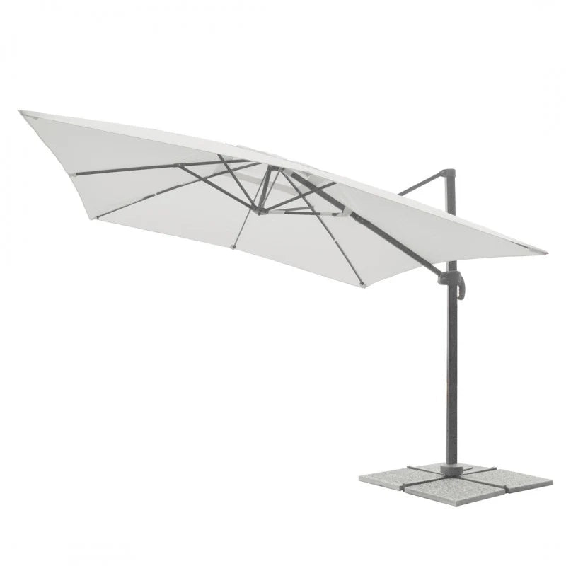 Ombrellone a braccio palo grigio 3 x 4 in alluminio Top Eventi