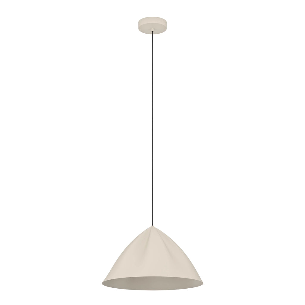 Lampadario A Sospensione Minimal Podere Acciaio Sabbia 1 Luce E27