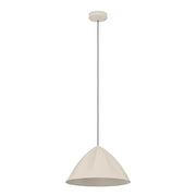 Lampadario A Sospensione Minimal Podere Acciaio Sabbia 1 Luce E27